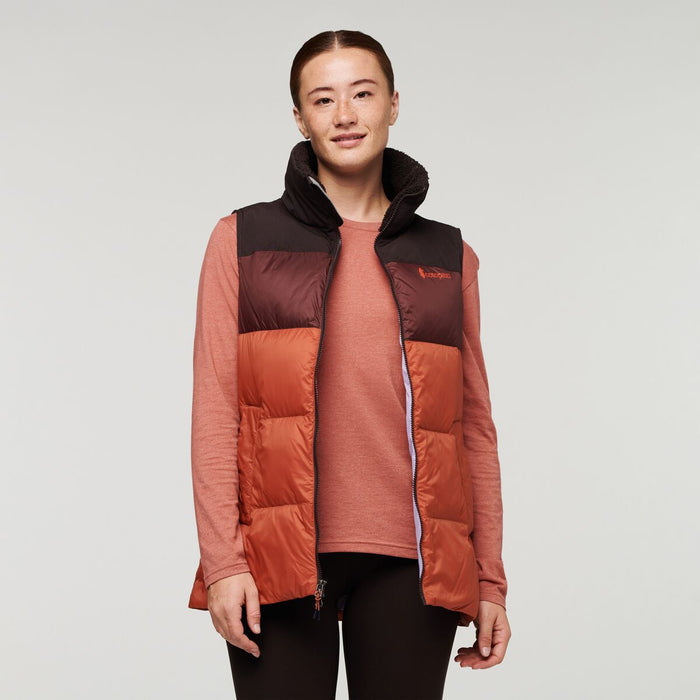 Solazo Down Vest - Women's, Cavern/Spice, Model Aya