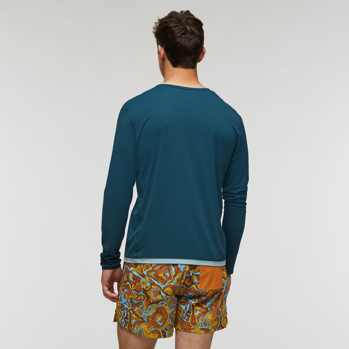 Sombra Long-Sleeve Sun Shirt - Men's, Abyss, Model Kellan
