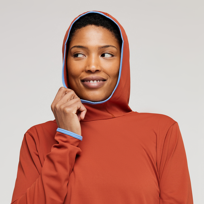 Sombra Sun Hoodie - Women's, Spice, Model Callie