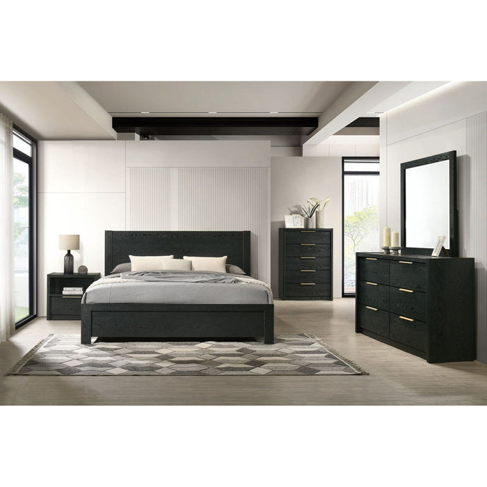 South Bend - Nightstand With USB - Black
