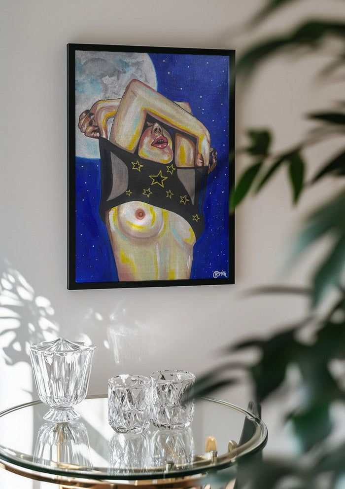 Stars and Moon - Art By Biba