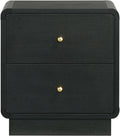 STAVER Black 22" Wide x 24" Height Nightstand