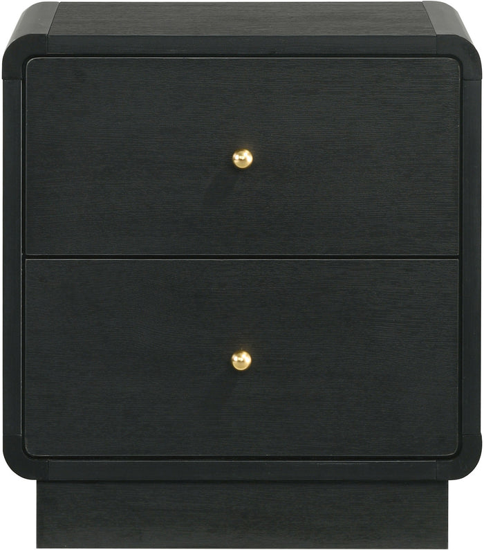 STAVER Black 22" Wide x 24" Height Nightstand