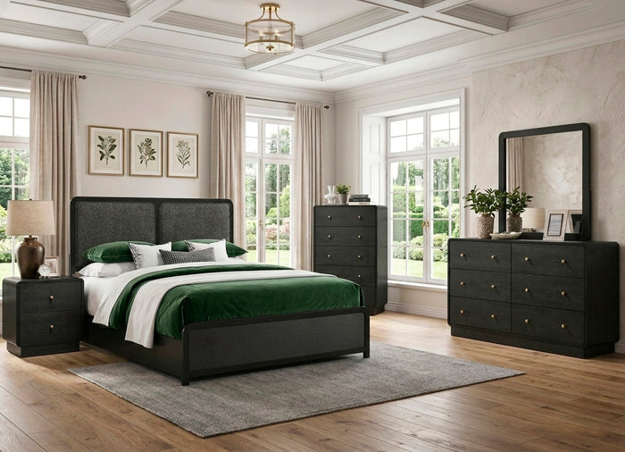 STAVER Black 59" x 72" Height Dresser & Mirror