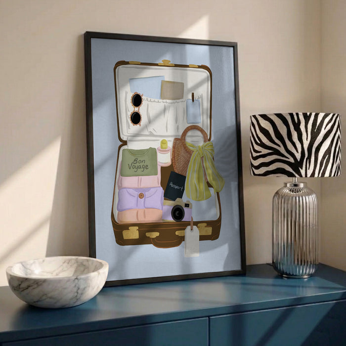 Suitcase by Lisen Vennesland in interior setting