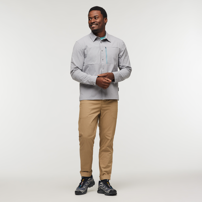 Sumaco Long-Sleeve Shirt - Men's, Smoke, Model Jeremy