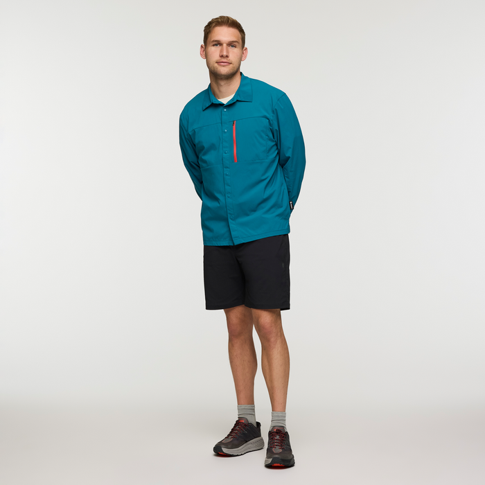 Sumaco Long-Sleeve Shirt - Men's, Waterfall, Model Maxwell
