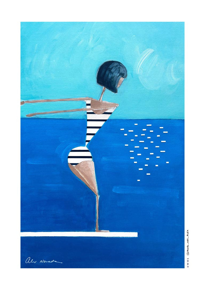 Summer Pool Diver - Awol Art Alex