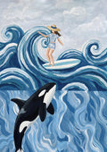 Surfer Girl and Orca - HUGO