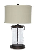 Tailynn - Glass Table Lamp  - Clear / Bronze Finish