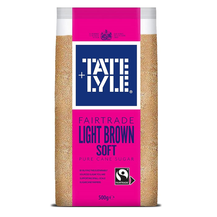 Tate & Lyle Fairtrade Light Brown Soft Pure Cane Sugar 500g product image