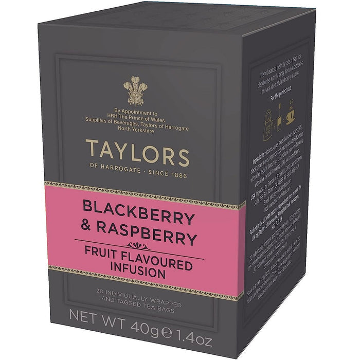 Taylors of Harrogate Blackberry & Raspberry Infusion Tea, 20 Teabags product image