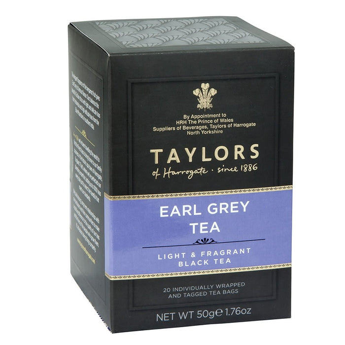 Taylors of Harrogate Earl Grey Tea (Light & Fragrant Black Tea) 20 Teabags product image