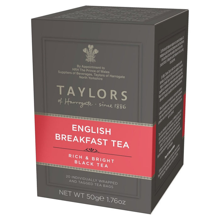 Taylors of Harrogate English Breakfast Black Tea - 20 Teabags product image