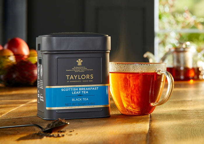 Taylors of Harrogate Scottish Breakfast Loose Leaf Tea 4.4oz Box