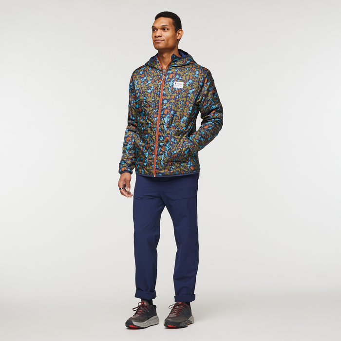 Teca Cálido Hooded Jacket - Print - Men's, Drop Cloth, Model Jason