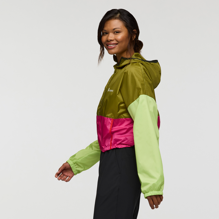 Teca Crop Jacket - Women's, Green Juice, Model Jade