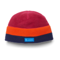 Teca Fleece Beanie, Raspberry Stripes