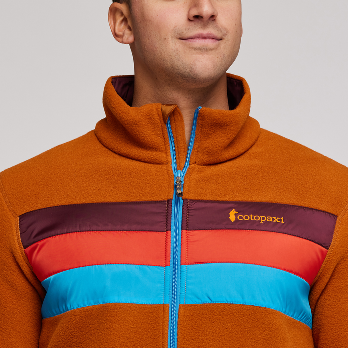 Teca Fleece Full-Zip Jacket - Men's, Fire Roasted, Model Munther