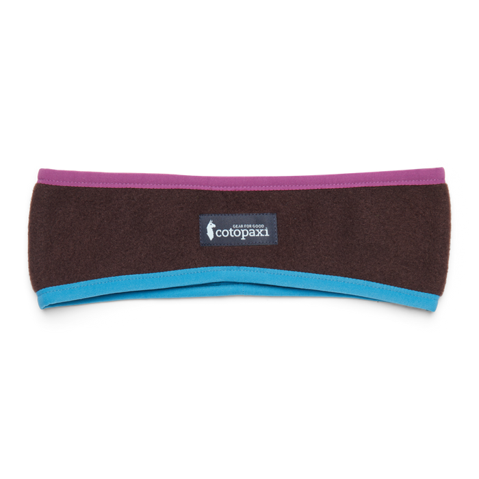 Teca Fleece Headband, Rusty, Detail