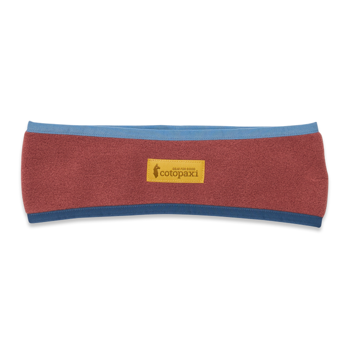 Teca Fleece Headband, Nutmeg, Detail