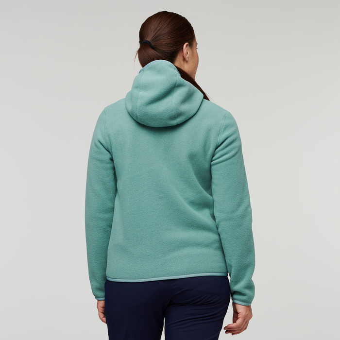 Teca Fleece Hooded Full-Zip Jacket - Women's, Watercolor, Model Aya