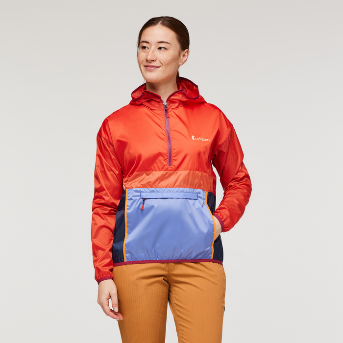 Teca Half-Zip Windbreaker - Women's, Fiesty, Model Aya