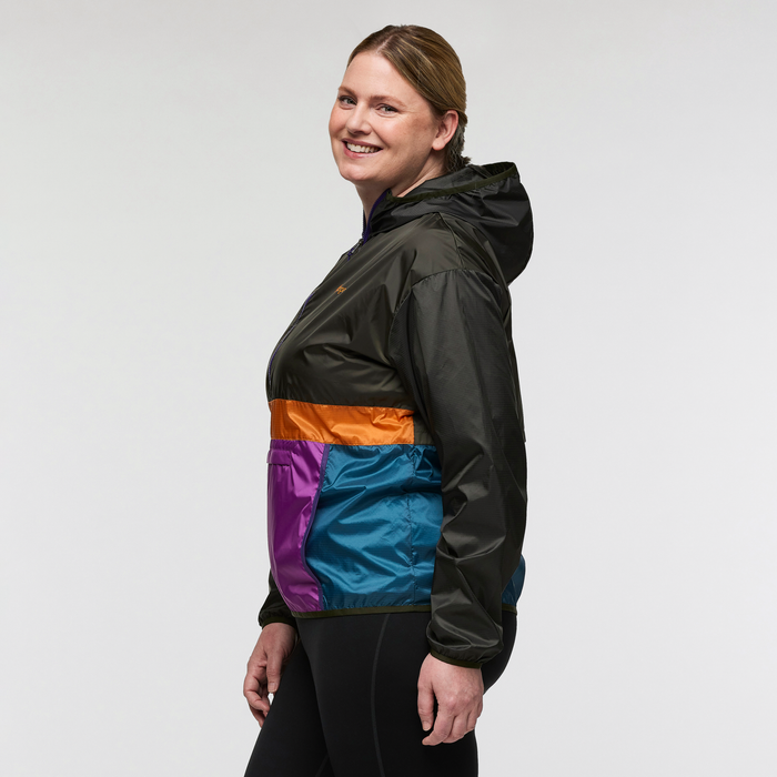 Teca Half-Zip Windbreaker - Women's, Tree Frog, Model Nicole