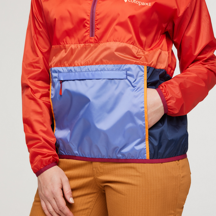 Teca Half-Zip Windbreaker - Women's, Fiesty, Model Aya