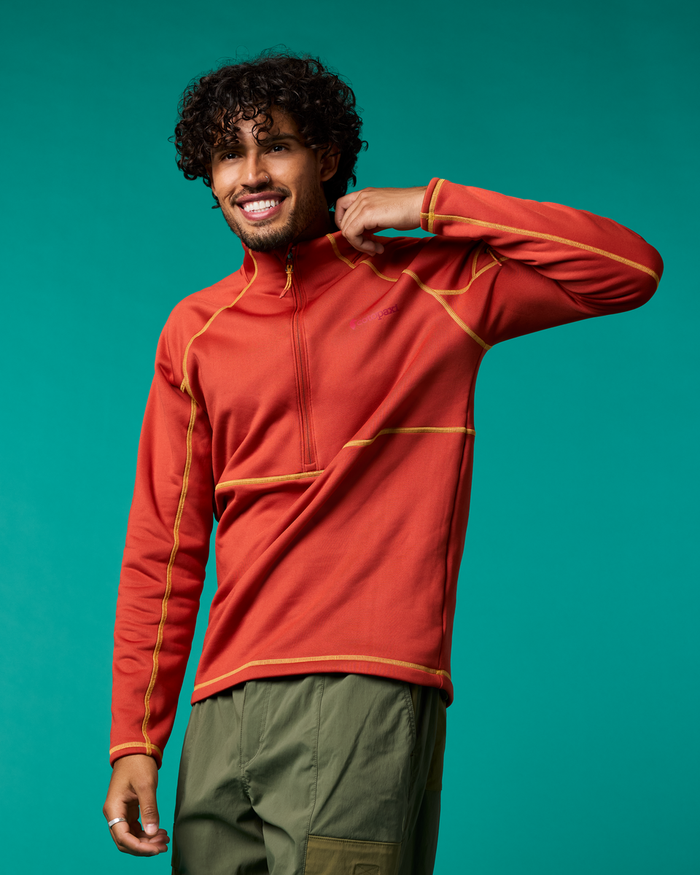 Tempa Fleece Half-Zip Pullover - Men's, Chimayo, Model Pedro