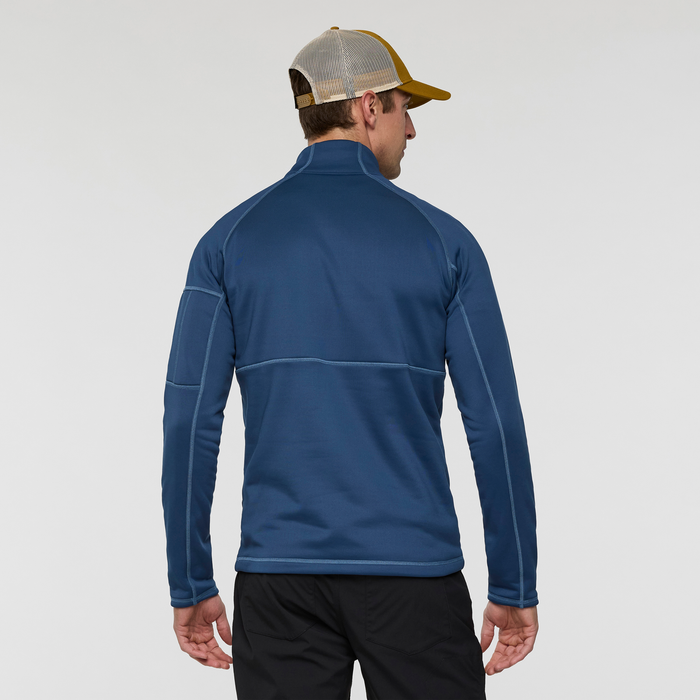 Tempa Fleece Half-Zip Pullover - Men's, Deep Sea, Model Jackson