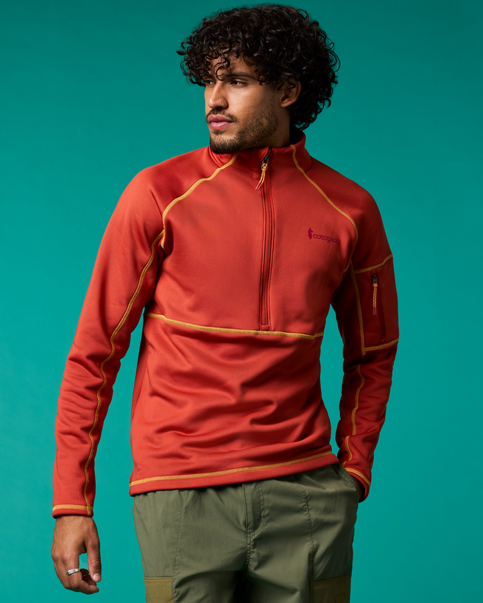Tempa Fleece Half-Zip Pullover - Men's, Chimayo, Model Pedro