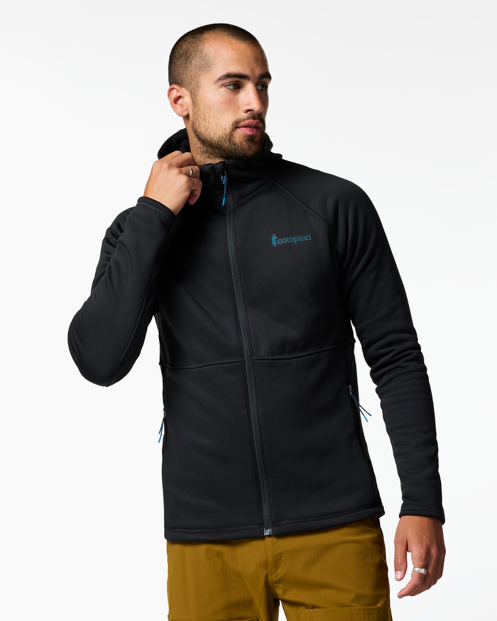 Tempa Fleece Hooded Jacket - Men's, Cotopaxi Black, Model Dale