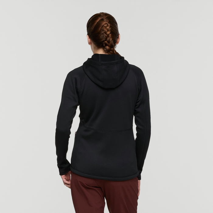 Tempa Fleece Hooded Jacket - Women's, Cotopaxi Black, Model Kathleen