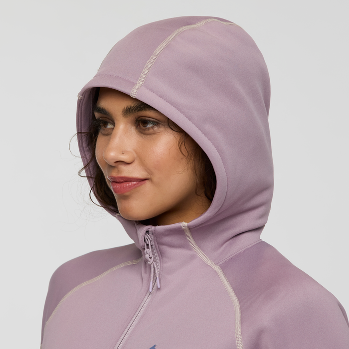 Tempa Fleece Hooded Jacket - Women's, Quartz, Model Avery