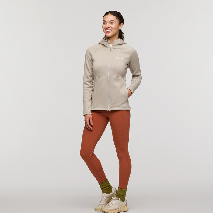 Tempa Fleece Hooded Jacket - Women's, Pebble, Model London