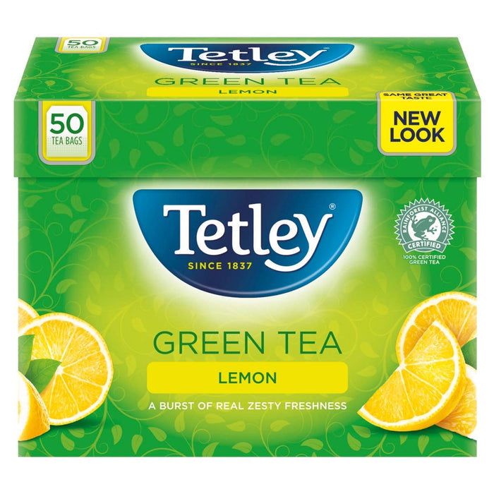 Tetley Green Tea & Lemon Tea 50 Bags product image