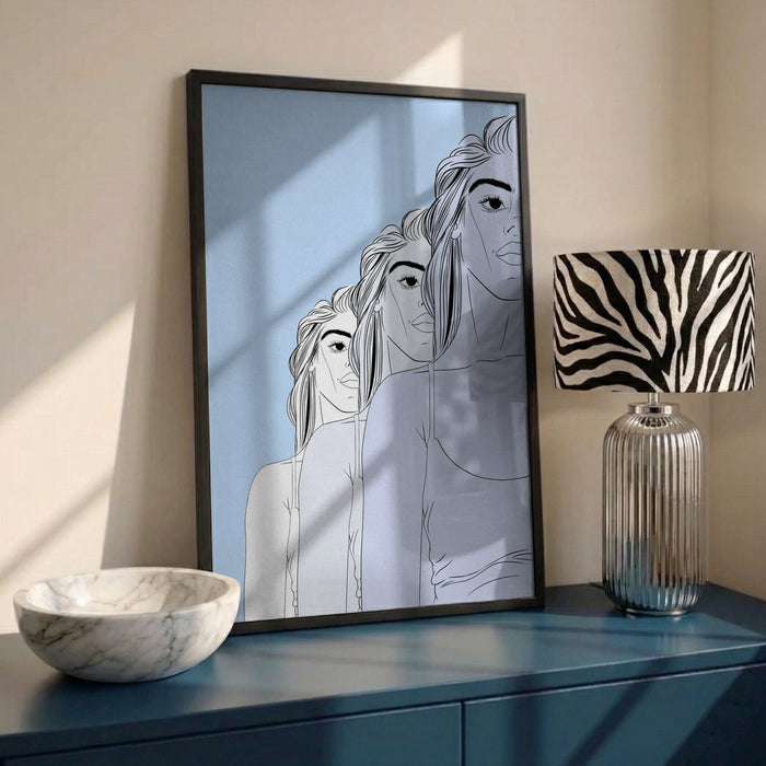 The Blues by Lisen Vennesland in interior setting