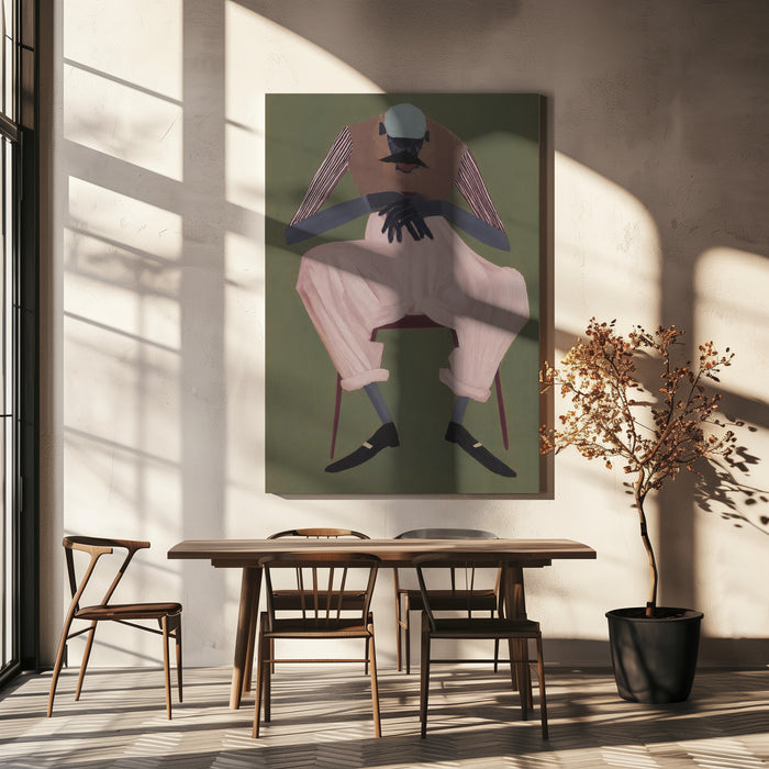The Long Wait by Martin Zen in interior setting