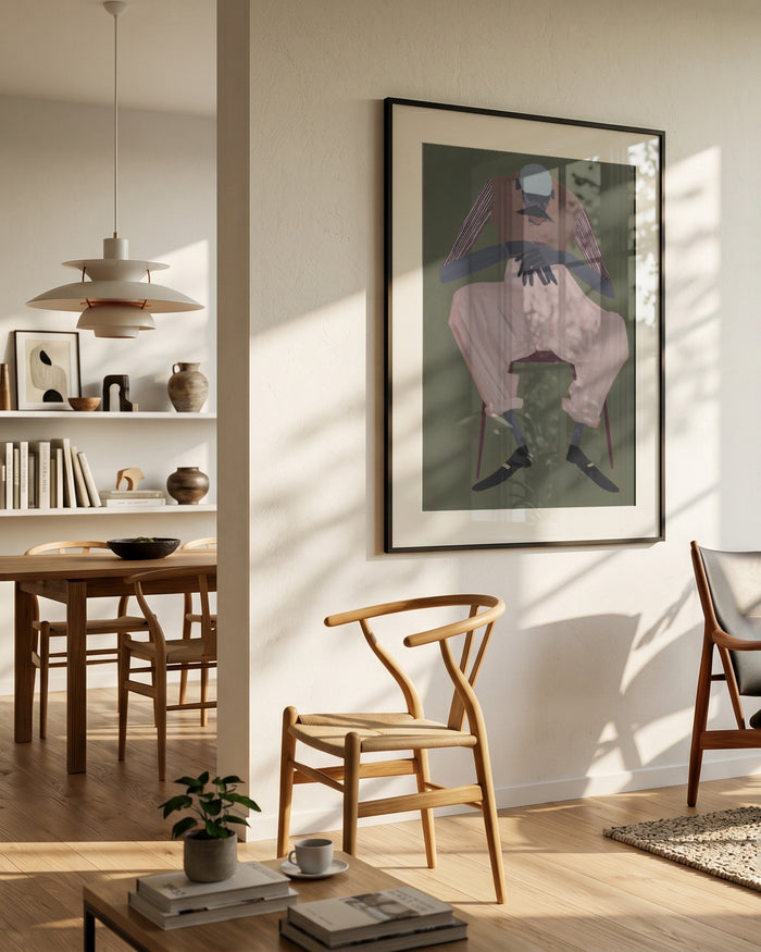 The Long Wait by Martin Zen in interior setting