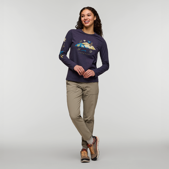 The Solstice Long-Sleeve T-Shirt - Women's, Maritime, Model London