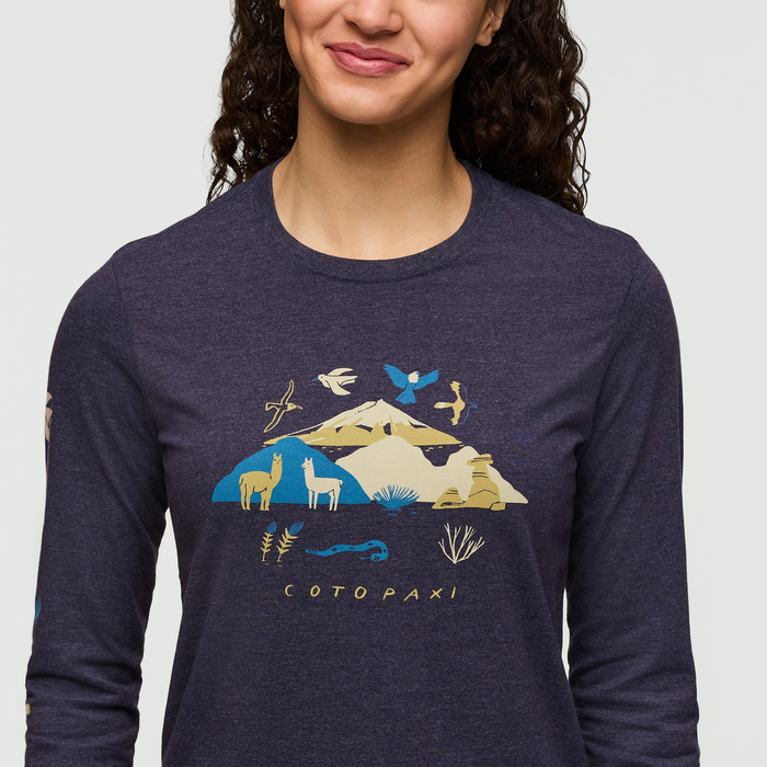 The Solstice Long-Sleeve T-Shirt - Women's, Maritime, Model London