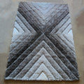 TIMBERVIEW Gray 5' x 8' Shaggy 3D Area Rug