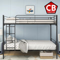 TIMMY Black 79" x 42" Twin Platform Bunkbed