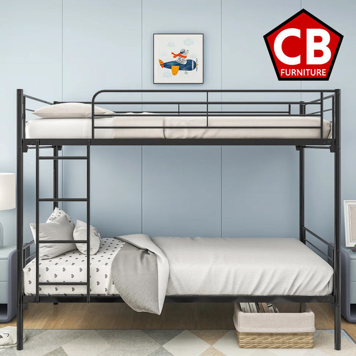 TIMMY Black 79" x 42" Twin Platform Bunkbed