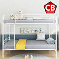 TIMMY White 79" x 42" Twin Platform Bunkbed