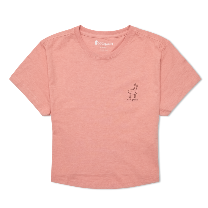 Tiny Llama Crop T-Shirt - Women's, Clay