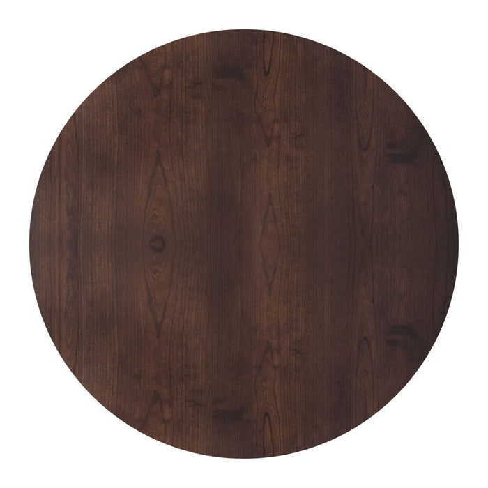 Tioga - 47" Round Table - Brown Cherry