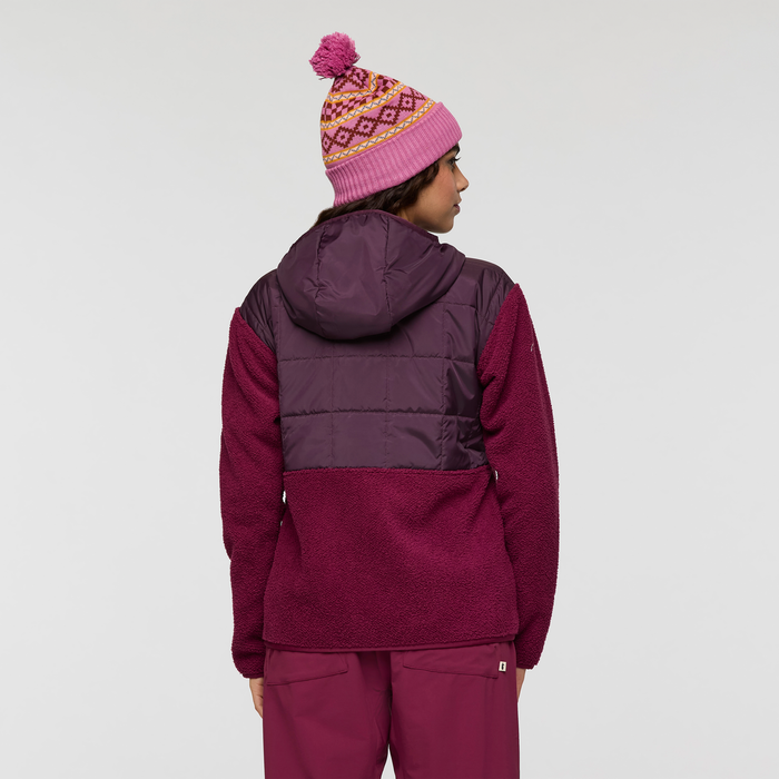 Trico Hybrid Hooded Jacket - Women's, Blackberry/Jam, Model Avery