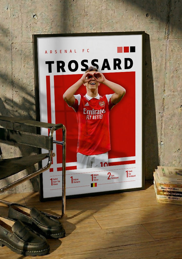 Trossard - Arsenal Football Poster